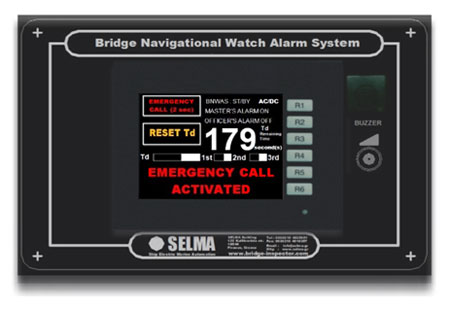 SELMA Bridge Inspector - Bridge Navigation Watch Alarm System - BNWAS -Touch Screen